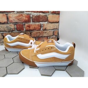 Vans Knu Skool Gum Bumper Honey Yellow Wheat Timberland Inspired Gum Men Sz 10.5